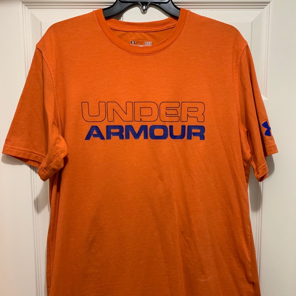 UA orange and blue T-shirt
